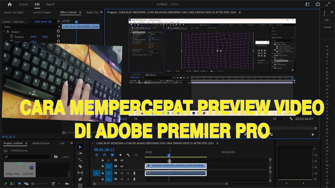 cara mempercepat preview video, agar proses editing lebih cepat di ...