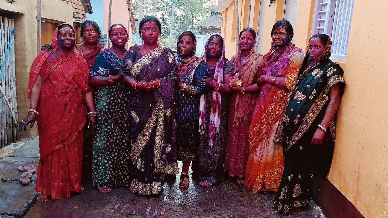 My first holy village sasural enjoy with devrani jethani Bihar#Holi Bihar 2025 Babli Pritam pandit