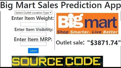 Big Mart Sales Prediction (End to End) Project Using Machine Learning with Flask | UBprogrammer