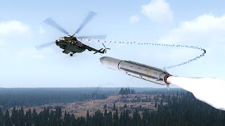 AA System vs Russian Helicopters | Russian Helicopter Shot Down in Flames | ARMA 3: Milsim screenshot 5