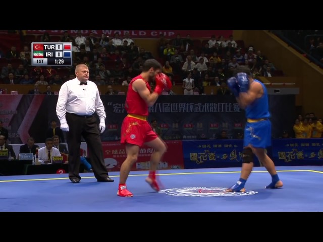 Sanshou Sanda 2016 World Cup Semi Finals Turkey vs Iran 70 Kg Men class=