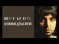 With A Little Luck By PAUL MCCARTNEY Lyrics mp3