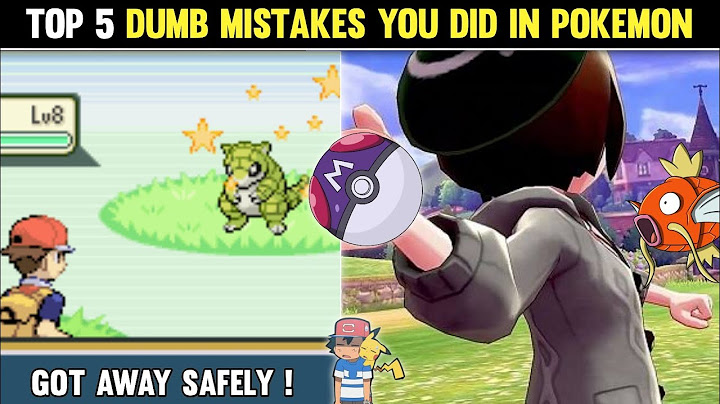 Top 5 Dumbest Mistakes You Probably Made In Pokemon|Top 5 Dumb Mistakes We Make Playing Pokemon|