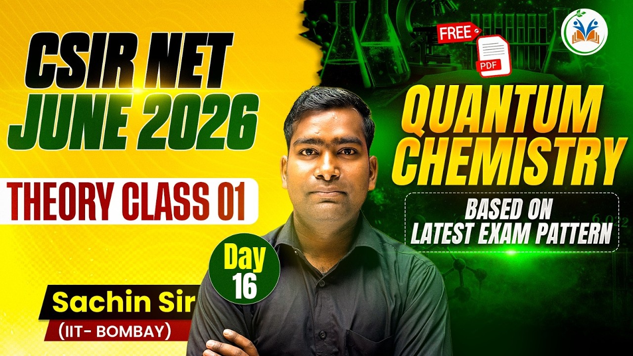 CSIR NET June 2026 | CSIR NET Chemical Science Quantum Chemistry ...