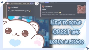 ✎. . How to set up your own Greet and Leave message using Mimu Bot || Discord Tutorial 𐐒🌼𐐚