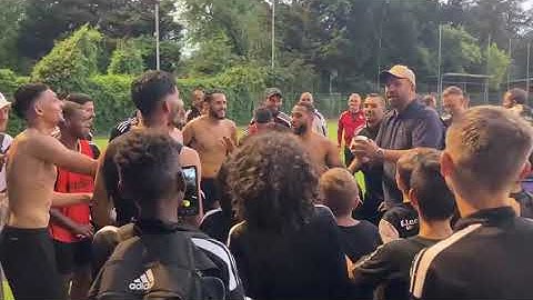 Célébration Chassieu Décines après la montée en N3