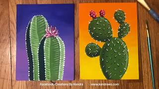 Simple Cactus Painting