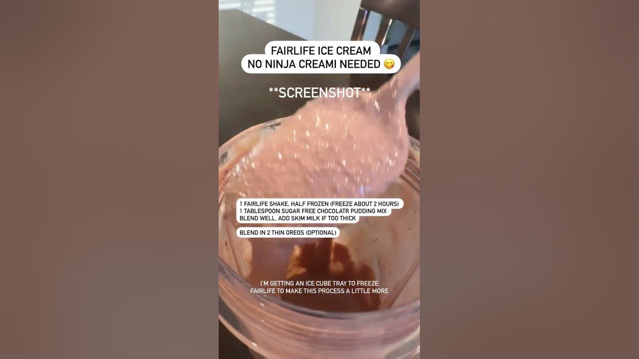 Ninja Creami Fairlife Protein ice cream DUPE 