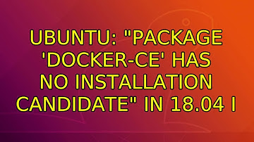 Ubuntu: "Package 