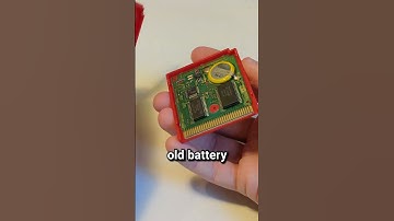 Replacing The Battery In Pokemon Red #pokemon #retrogaming