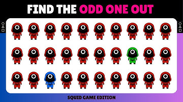 Find The ODD One Out - Squid Game Edition 👧🏻🚦| SQUID GAME 2 QUIZ
