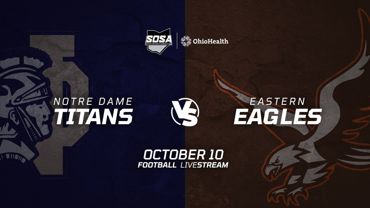 FOOTBALL: Eastern Eagles at Notre Dame Titans