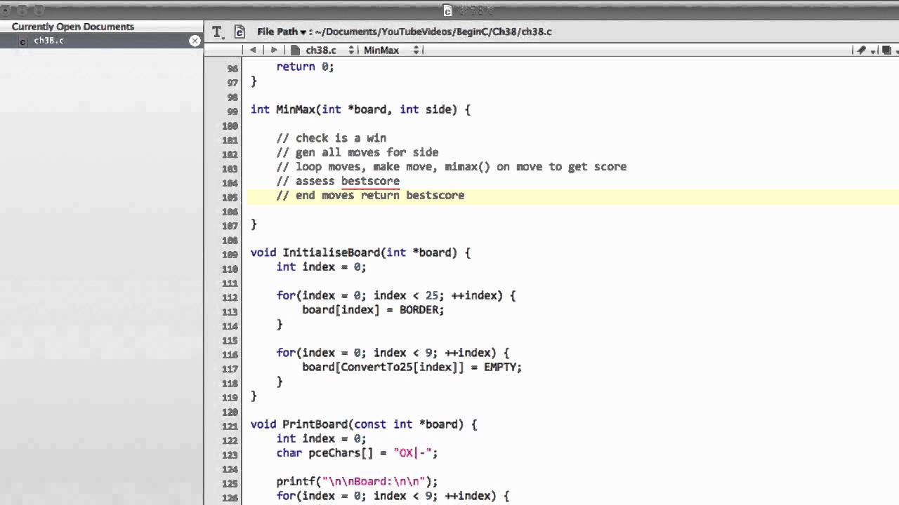 Coding Tic Tac Toe in C. Programming in C