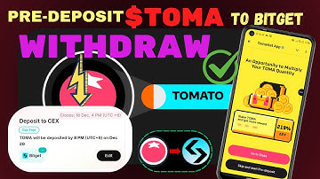 DEPOSIT $TOMA TO CEX || withdraw tomato 🍅 to Bitget exchange 💱 || #tomarketlisting