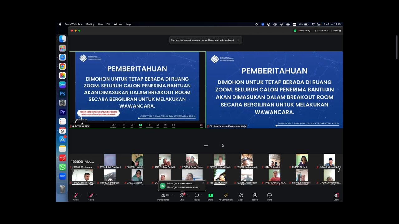 Cover Panduan Seleksi Wawancara TKM PEMULA #tutorial #tkmpemula #bizhub #zoom #wawancara