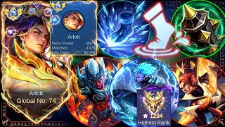 Download lagu I faced a  1200 star gord and this happened!! Global arlott new build and emblem | MLBB 