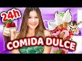 24 horas comiendo DULCE 🍧 Reto Extremo | Daniela Golubeva