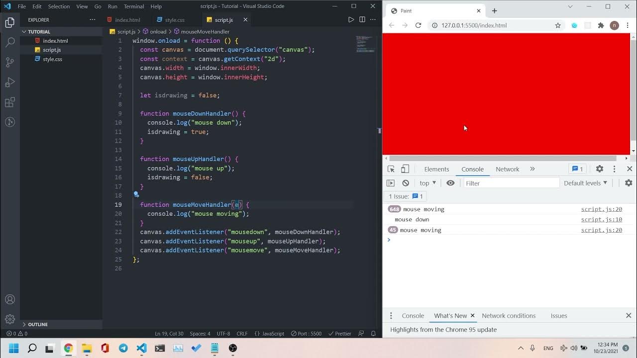 Simple Paint App using Html And JavaScript in Amharic YouTube