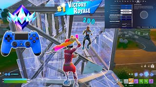 Fortnite Reload | PS4 controller Gameplay + Best controller settings Ps4/PC/Ps5