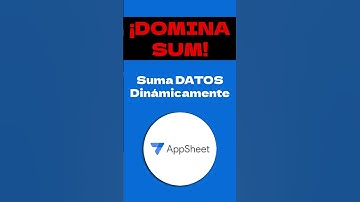 Sum () Aprende a sumar datos con filtros y condiciones #appsheet #appssincodigo #appsheettutorial