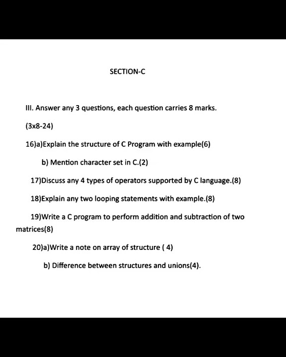 1 sem BCA programming in C nep question paper,# Bangalore North ...