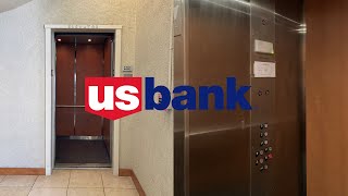 Modded OTIS Black Button Traction Elevator - US Bank - Concord, CA