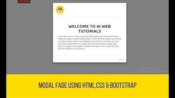 create modal using html,css and bootstrap