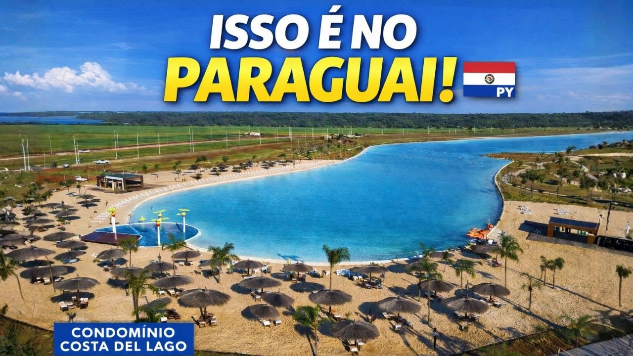 Condomínio Costa del Lago no Paraguai novos lotes e apartamentos — praia particular e marina