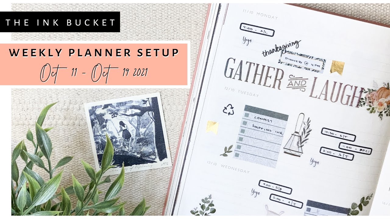 Weekly Plan With Me | Thanksgiving | The Ink Bucket Planner 2021 | Sanjana Raj