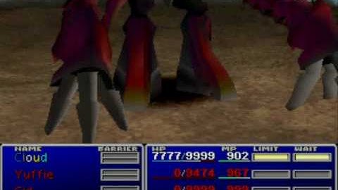 FFVII - defeat Ruby weapon by 7777 (no cheat, no KOR)