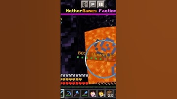 Minecraft nethergames factions BOSS fight trap #minecraft #nethergames#shorts