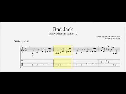 Bad Jack - Trinity Acoustic / Plectrum Guitar - Grade 2 - syllabus 2020 - 2023