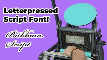 Letterpressed Script Font!