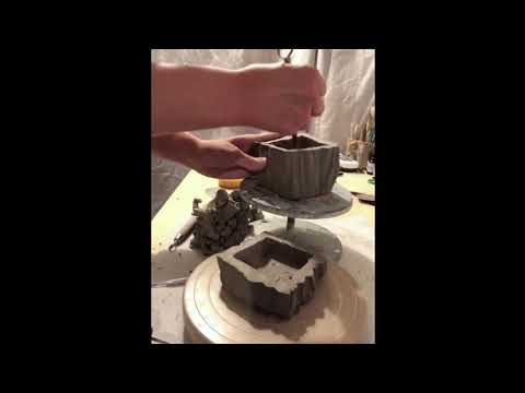 Video thumbnail: Kurinuki Box Demonstration, by Donna Ream, showing a lidded box carved from one block