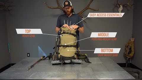 How to pack and organize a hunting backpack