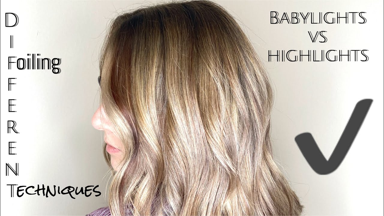 BABYLIGHTS VS REGULAR HIGHLIGHTS| DIFFERENT WAYS TO FOIL - YouTube