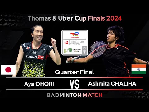 🔴LIVE SCORE | Aya OHORI (JPN) vs Ashmita CHALIHA (IND) | Badminton Uber Cup 2024