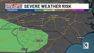 Tracking rain before warm and dry weather returns to the Carolinas
