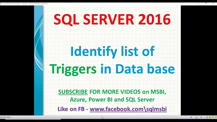 List of triggers in sql | sql table name with triggers list