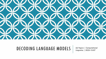 Advances in Computational Linguistics 2025-10-07