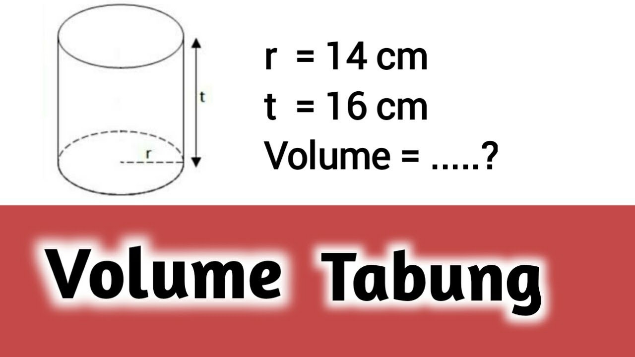 Matematika kelas 9 | #BRSL Cara menentukan Volume Tabung