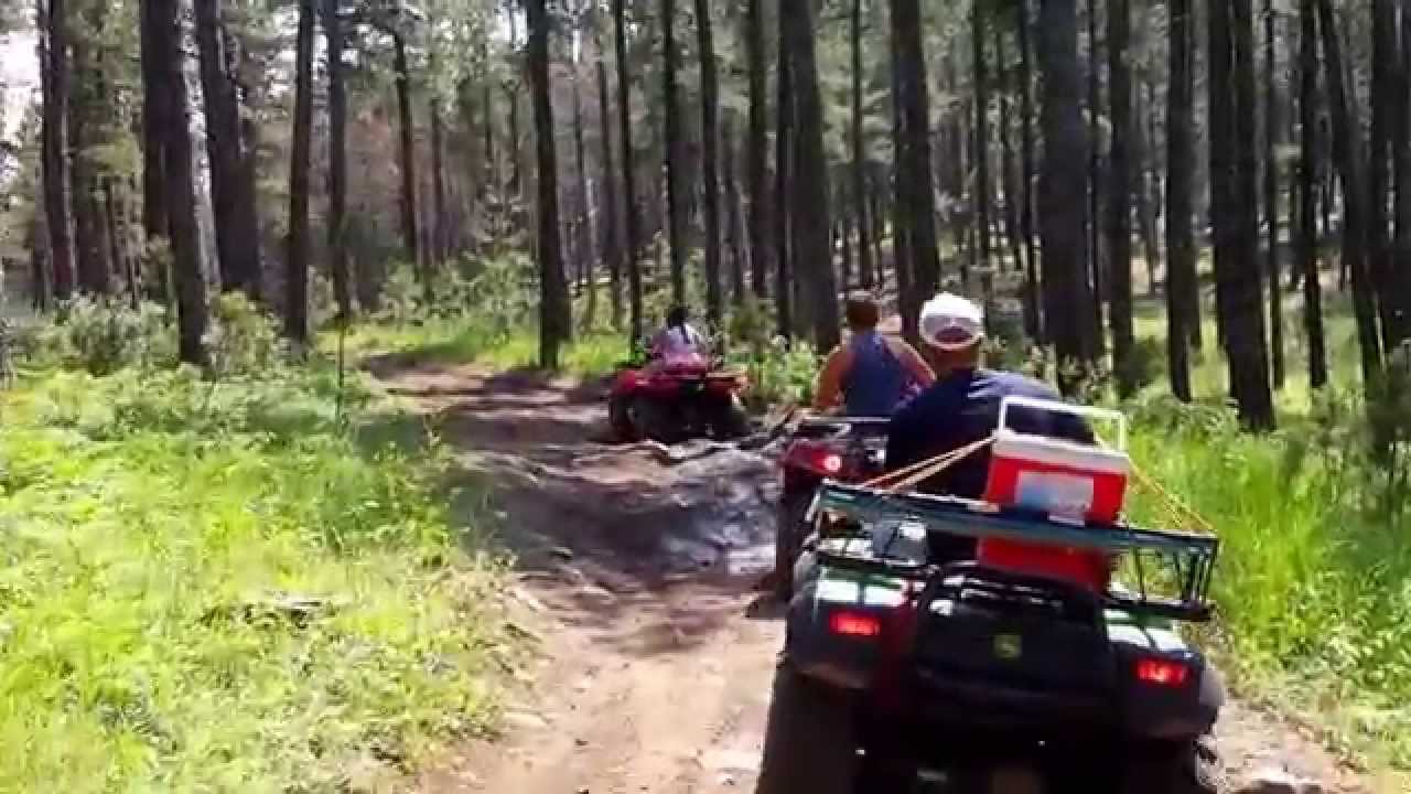 South Dakota Black Hills ATV Trip Trail up to Flag Pole Look Out