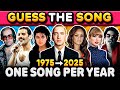 From 1975 to 2025 ✨ GUESS THE SONG ✨ One Song per Year | Music Quiz