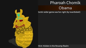 How to get Pharaoh chomik (find the chomiks on roblox)