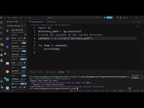 ow to Print and List Directory Contents in Python (Beginner Tutorial)