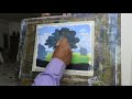 Acrylic landscape painting for beginners full 1080p 1