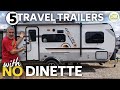 5 Best Travel Trailers Without a Dinette