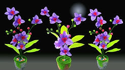 Cara Membuat Bunga Anggrek dari Plastik Kresek | Beautiful flower craft from crackle plastic - Durasi: 10.40. 