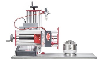 Heavy Duty Rotary Dot Peen System for Marking Valves, Couplings, and Flanges