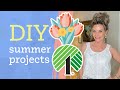 4 diys dollar tree springsummer decor crafts  olivias romantic home